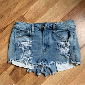 High rise Jean shorts
